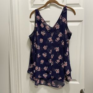 Swing sleeveless double layer tank